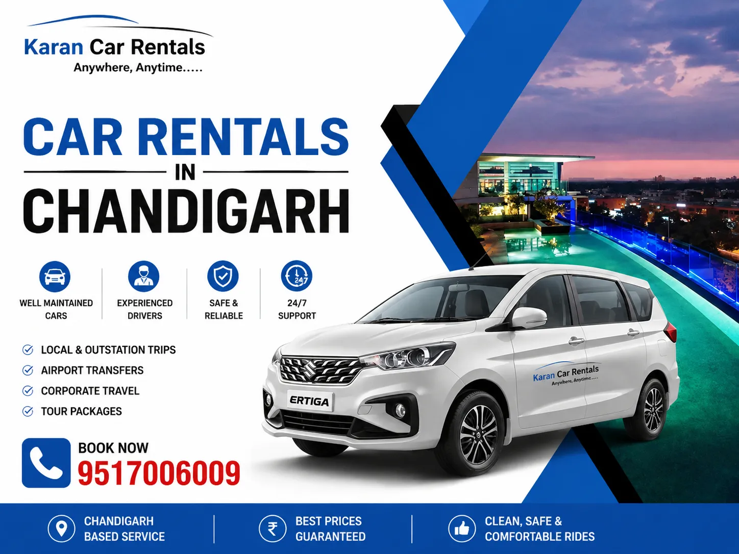 CAR RENTALS CHANDIGARH,